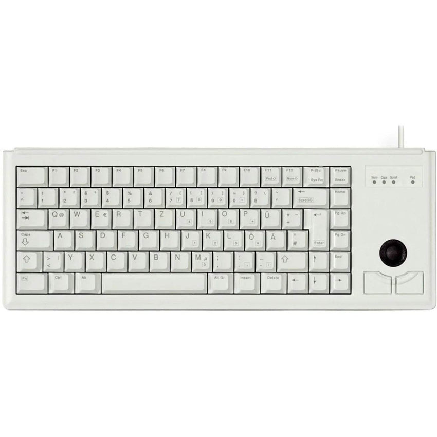 White Keyboard with Trackball Cherry G84 UltraSlim - Droom-world