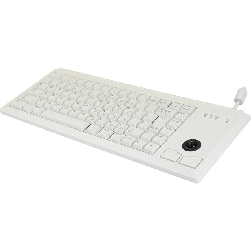 White Keyboard with Trackball Cherry G84 UltraSlim - Droom-world