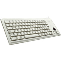 White Keyboard with Trackball Cherry G84 UltraSlim - Droom-world