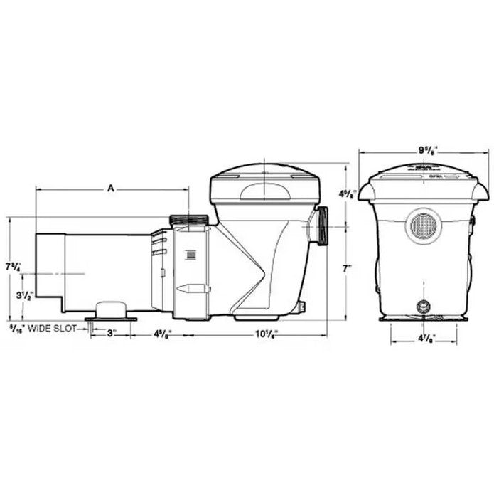 Hayward W3SP1593 PowerFlo Matrix Above-Ground Pool Pump, 1.5 HP