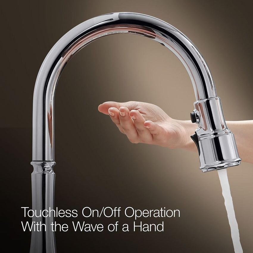 KOHLER K-99259-VS Artifacts Kitchen Sink Faucet, 17.63 x 4.31 x 8.50 Inches, Vibrant Stainless