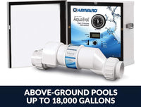 Hayward W3AQ-TROL-HP AquaTrol Above-Ground Pool Salt Chlorination System, White